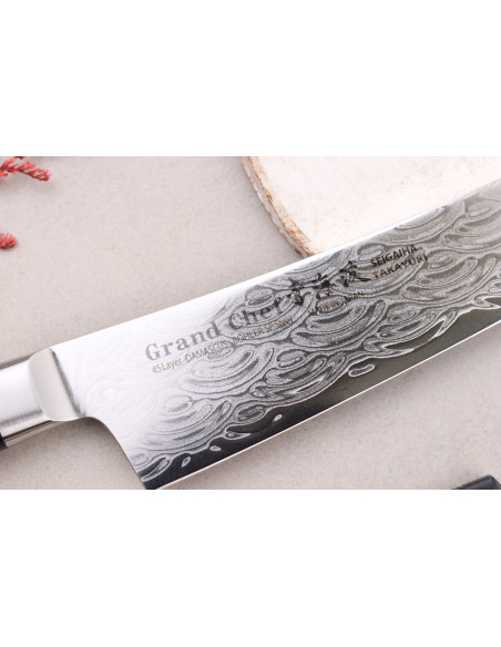 Sakai Takayuki Grand Chef Seigaiha 16cm santoku mes