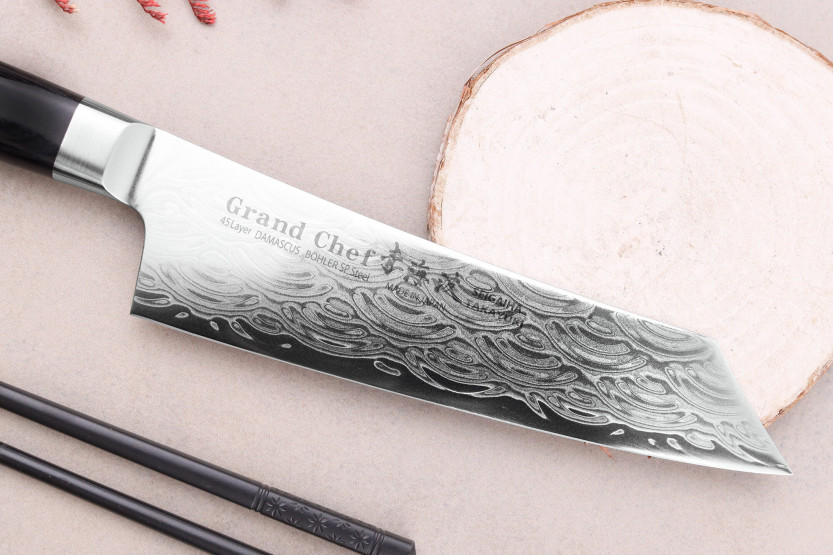 Sakai Takayuki Grand Chef Seigaiha 16cm santoku mes