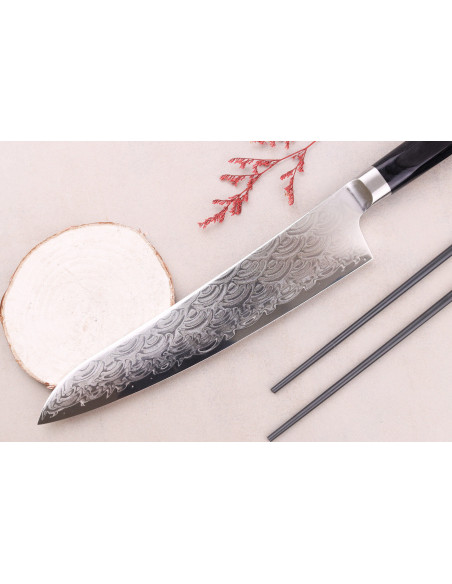 Sakai Takayuki Grand Chef Seigaiha Damascus 45 lag 24 cm japansk kokkekniv