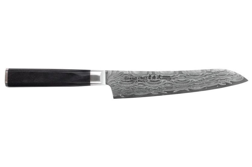 Sakai Takayuki Grand Chef Seigaiha Damasco 45 strati 15 cm coltello multiuso giapponese
