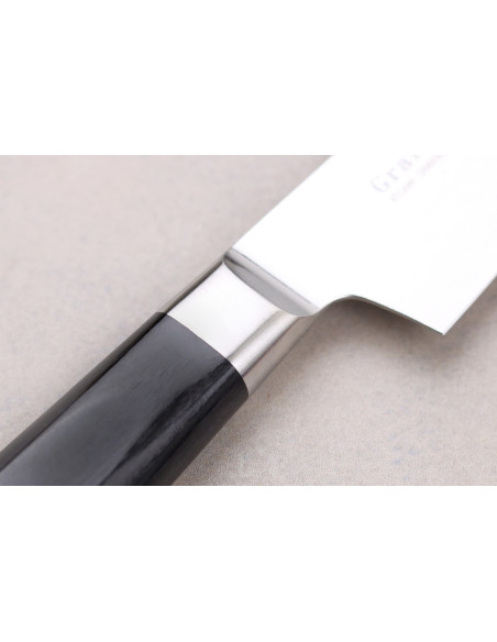 Sakai Takayuki Grand Chef Seigaiha Damascus 45 camadas 15cm faca utilitária japonesa