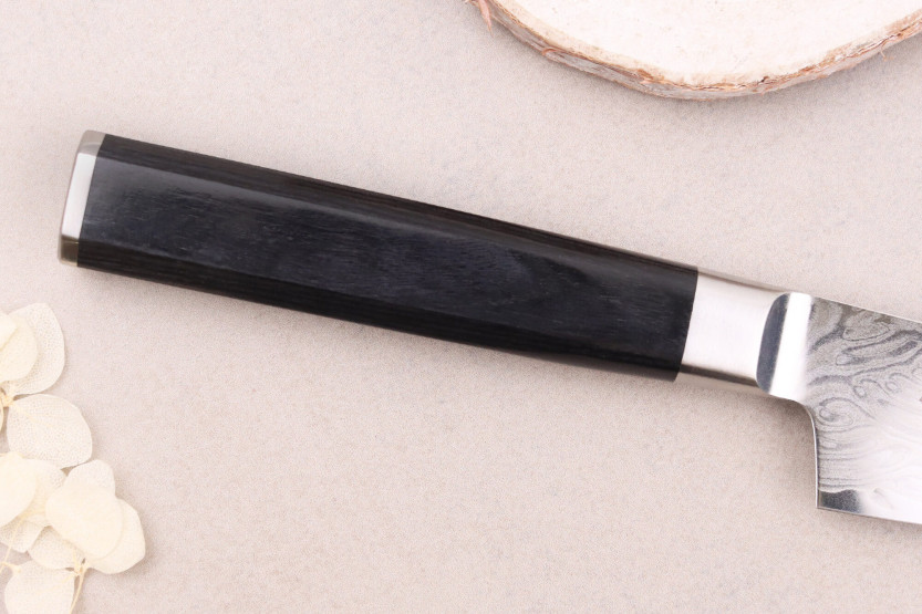 Sakai Takayuki Grand Chef Seigaiha Damascus 45 camadas 15cm faca utilitária japonesa