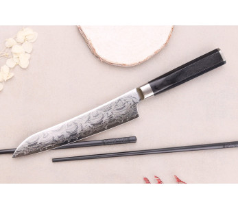 Sakai Takayuki Grand Chef Seigaiha Damasco 45 capas 15cm cuchillo multiusos japonés 2