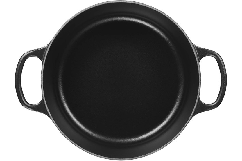 Cocotte ronde en fonte émaillée Le Creuset Signature 24cm Noir Mat