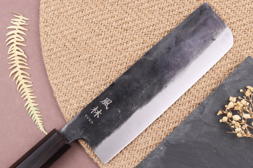 Nakiri-Messer 16,5cm japanisch handgefertigt Yuzo Shinju BS2