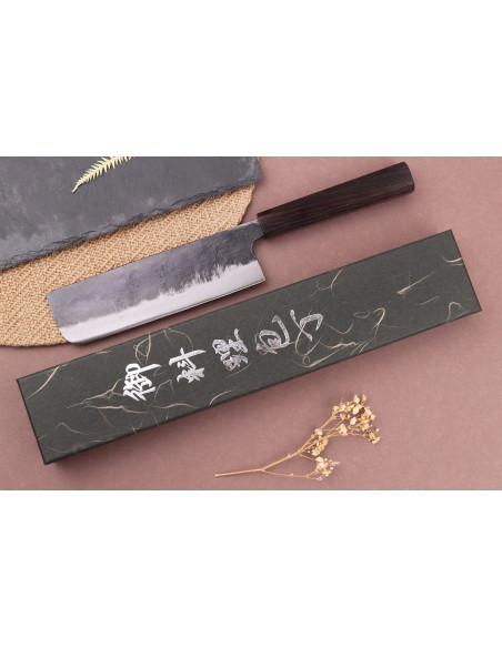 Yuzo Shinju BS2 16,5cm japanilainen käsintehty nakiri veitsi