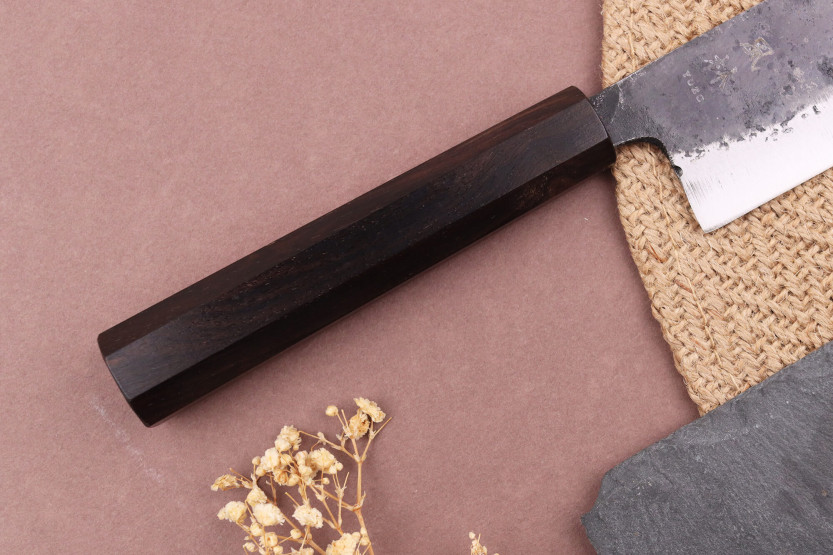 Yuzo Shinju BS2 12cm handgemaakt Japans nakiri mes