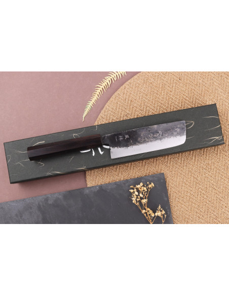 Nakiri-Messer 12cm japanisch handgefertigt Yuzo Shinju BS2