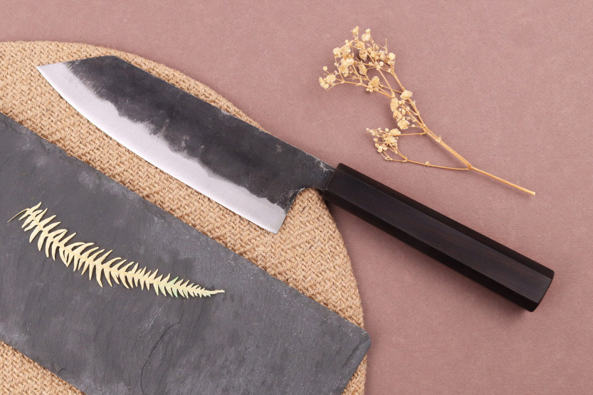 Faca bunka japonesa artesanal Yuzo Shinju BS2 de 16,5 cm