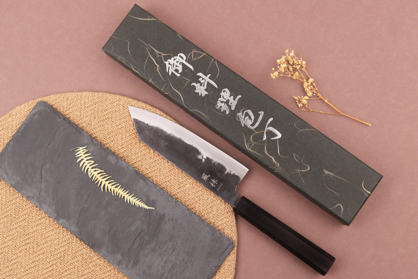 16,5cm Yuzo Shinju BS2 Cuchillo bunka japonés hecho a mano