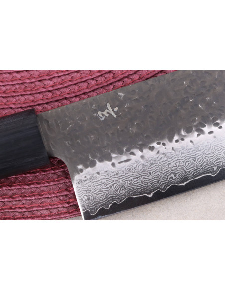 17cm Shizu Hamono Gen VG10 damasco cuchillo japonés nakiri