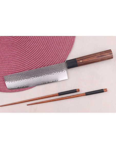 Nakiri-Messer 17cm japanisch Shizu Hamono Gen VG10 Damast