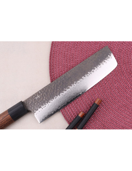 Nakiri-Messer 17cm japanisch Shizu Hamono Gen VG10 Damast