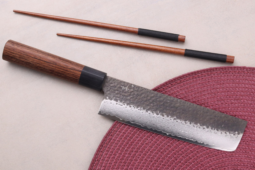 17 cm Shizu Hamono Gen VG10 damaskus japansk nakiri-kniv
