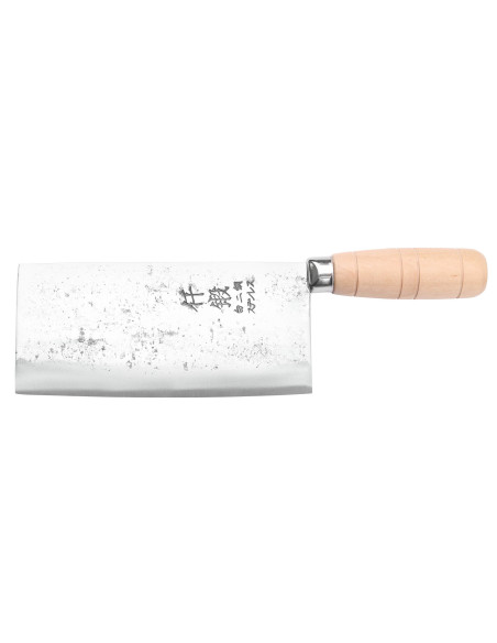 Hatsukokoro Sentan Migaki 17cm Cuchillo de cocina tradicional chino japonés en madera de arce