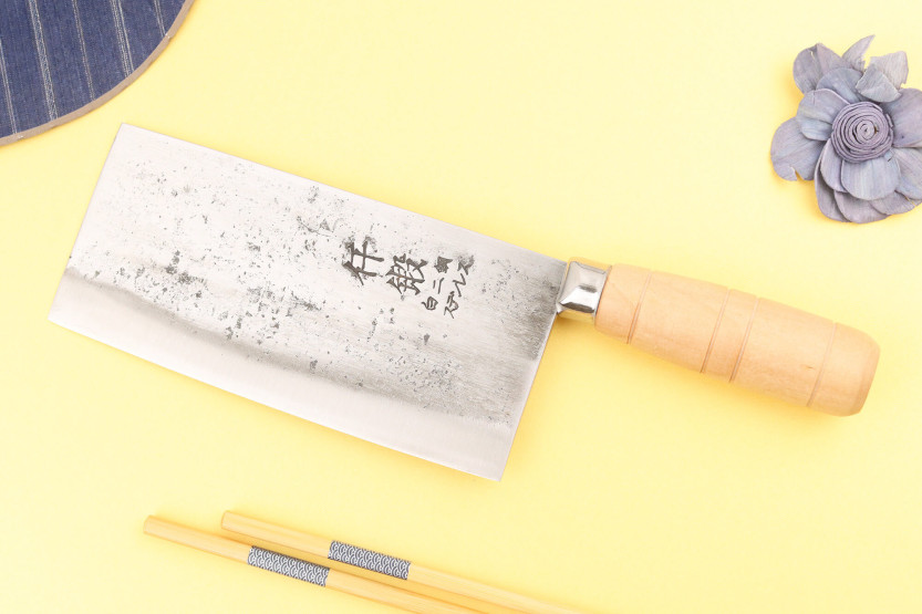 17cm Hatsukokoro Sentan Migaki maple Chinese chef knife by Japanese craftsmen
