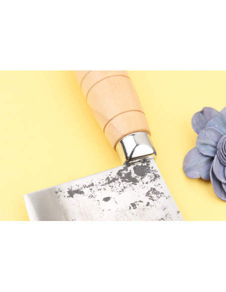Hatsukokoro Sentan Migaki 17cm Cuchillo de cocina tradicional chino japonés en madera de arce