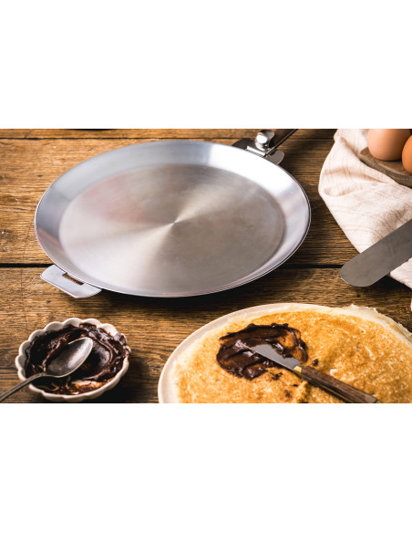 Crepeira de aço inoxidável amovível de 26 cm Cristel Mutine