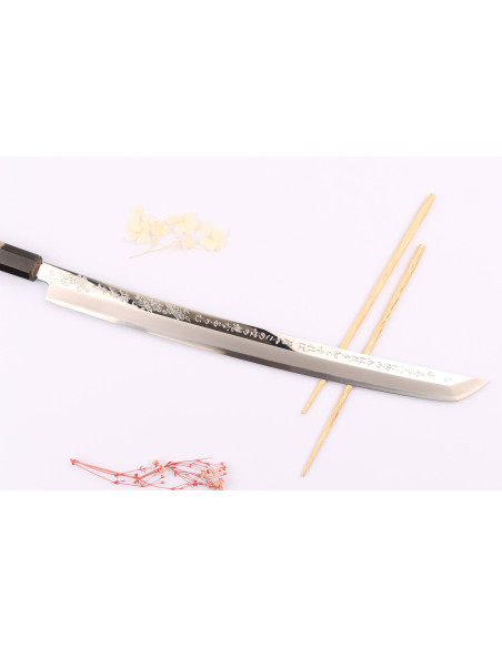 Sakimaru takohiki veitsi 39cm Sakai Takayuki Rinka japanilainen käsintehty veitsi