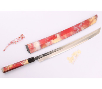 Faca Sakimaru takohiki 39cm Sakai Takayuki Rinka faca japonesa feita à mão 2