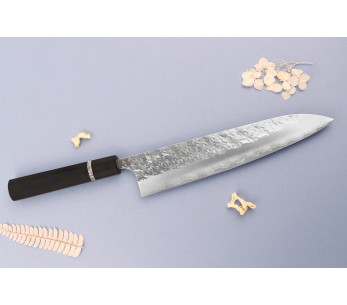 24 cm Yoshimi Kato Hyo SG2 traditionell japansk kockkniv 2
