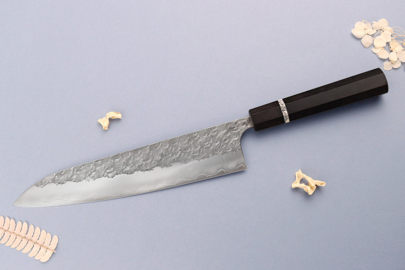 24 cm Yoshimi Kato Hyo SG2 traditionel japansk kokkekniv