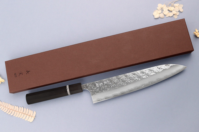 24 cm Yoshimi Kato Hyo SG2 traditionel japansk kokkekniv