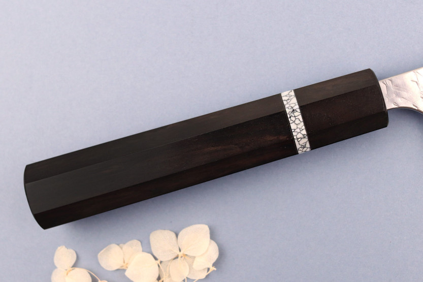 Cuchillo de cocinero tradicional japonés Yoshimi Kato Hyo SG2 de 24cm