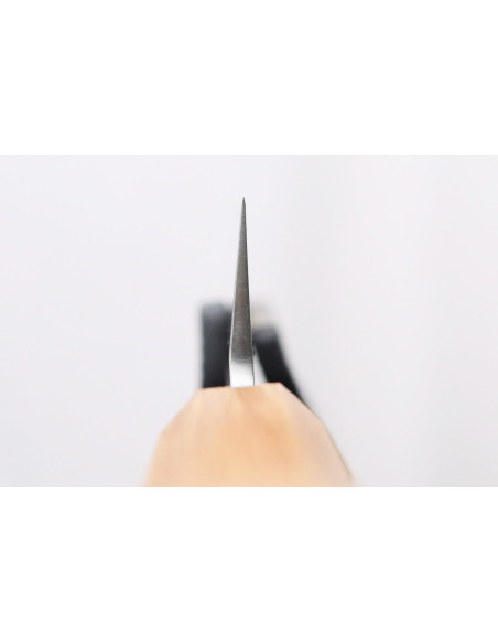 Faca japonesa yanagiba Tsunehisa AUS-8 de 30 cm feita à mão com cabo de carvalho