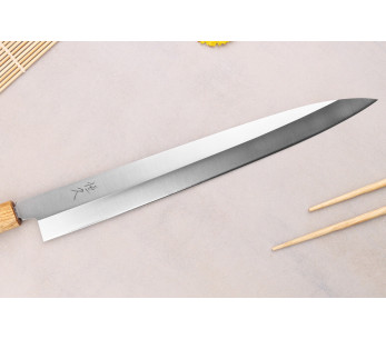 Tsunehisa AUS-8 30cm käsintehty japanilainen yanagiba veitsi tammikahvalla 2