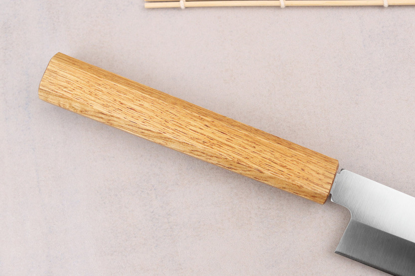 Tsunehisa AUS-8 30 cm håndlavet japansk yanagibakniv med egetræshåndtag