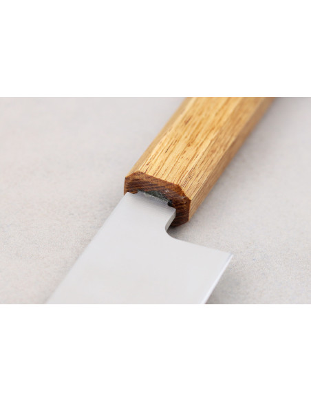 Japanese craft yanagiba knife 30cm Tsunehisa AUS-8 oak handle