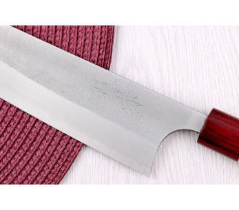 Faca de cozinha japonesa artesanal Masakage Yuki Shirogami 2 de 24 cm 2