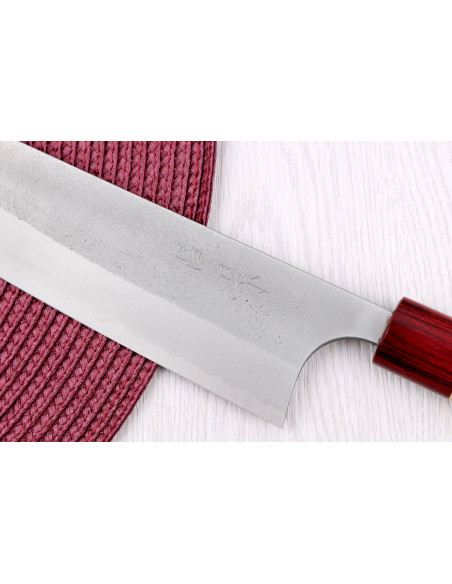Coltello da cuoco giapponese Masakage Yuki Shirogami 2 24 cm fatto a mano
