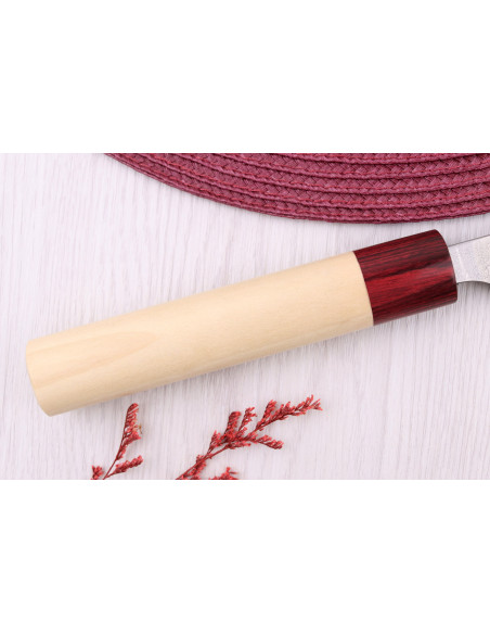 Coltello da cuoco giapponese Masakage Yuki Shirogami 2 24 cm fatto a mano
