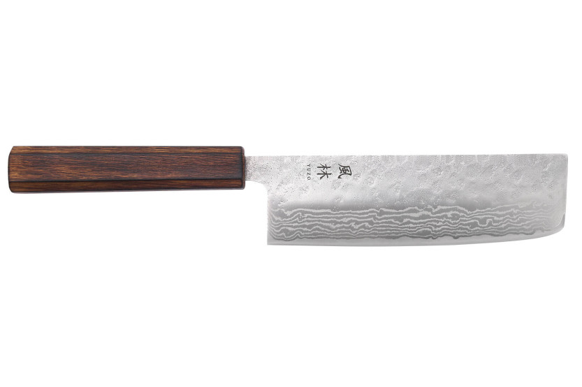 16,5cm Yuzo Enju Damaskus 440C nakiri japansk hantverkskniv