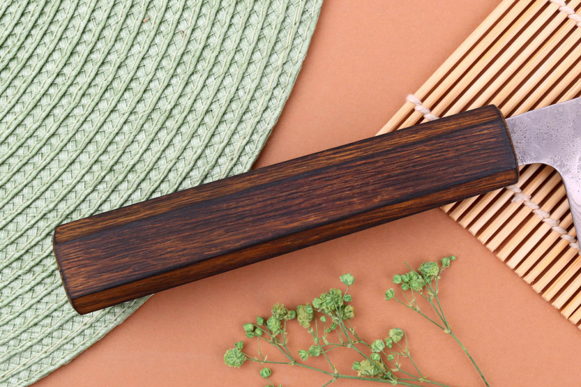 Nakiri-Messer 16,5cm japanisch handgefertigt Yuzo Enju Damast 440C