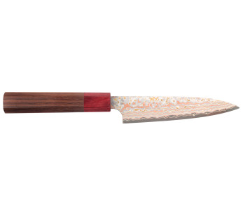 Takeshi Saji VG10 Rainbow Nashiji 13 cm tradisjonell japansk universalkniv