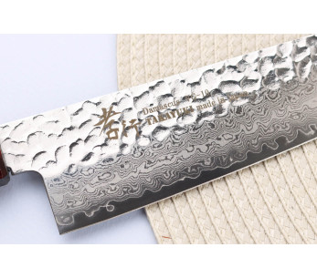 Sakai Takayuki Nanairo Vino Damas VG10 Cuchillo cocinero japonés 21cm 2