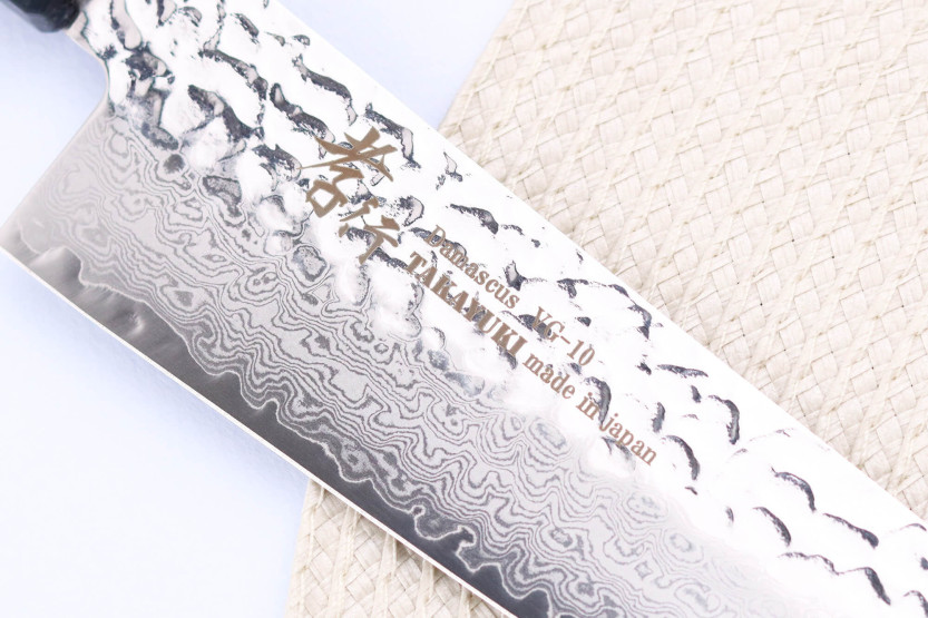 Sakai Takayuki Nanairo Green Damascus VG10 japansk kokkekniv 21 cm