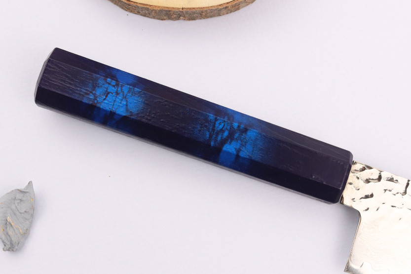 Sakai Takayuki Nanairo Blue Damas VG10 Japansk kockkniv 21cm