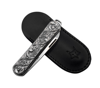 FOX Vulpis VP130 fällkniv Limited Edition 8 cm silverhandtag + slida 2