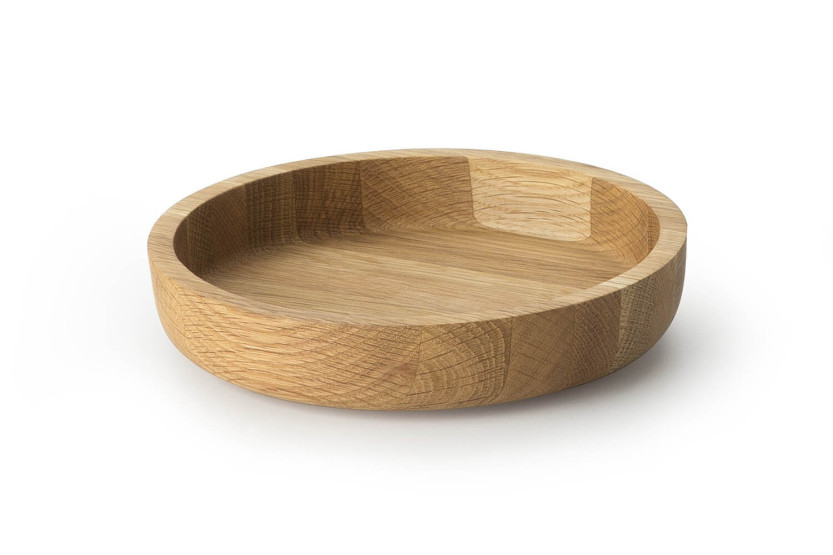 Continenta rund serveringsbakke i eg Ø20x4,3cm