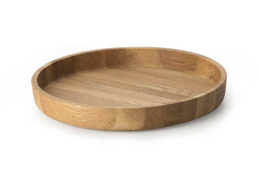 Continenta round oak serving tray Ø38x5.4cm