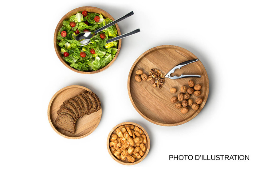 Continenta round oak serving tray Ø38x5.4cm