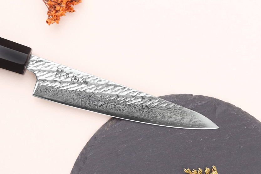 Wusaki Nawame G3 damaskus 13,5 cm japansk hantverkskniv
