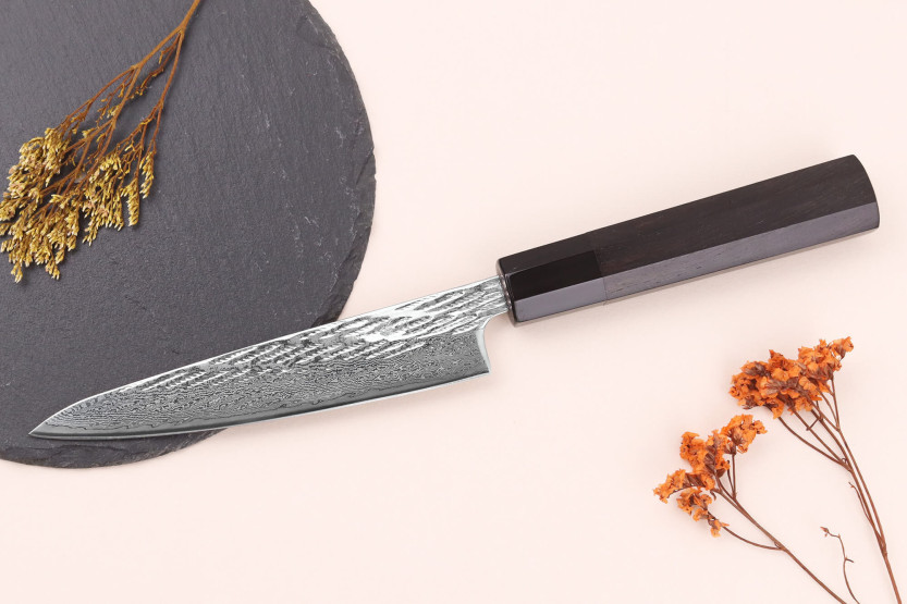 Wusaki Nawame G3 damascus 13.5cm japanilainen käsityöveitsi