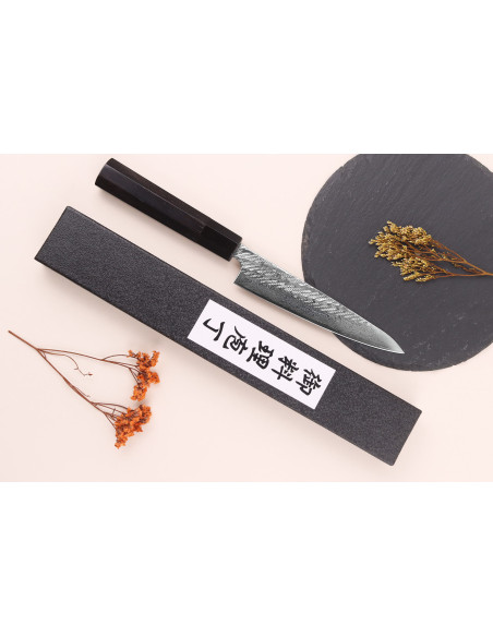 Wusaki Nawame G3 damaskus 13,5 cm japansk hantverkskniv