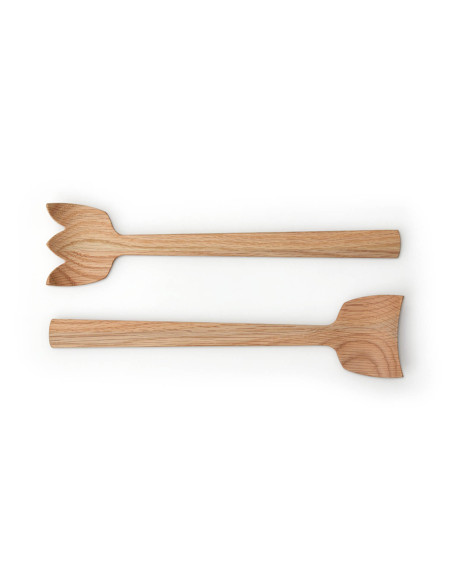 2 kpl Continenta salaattitarjottimia tammesta 30.5cm sarja