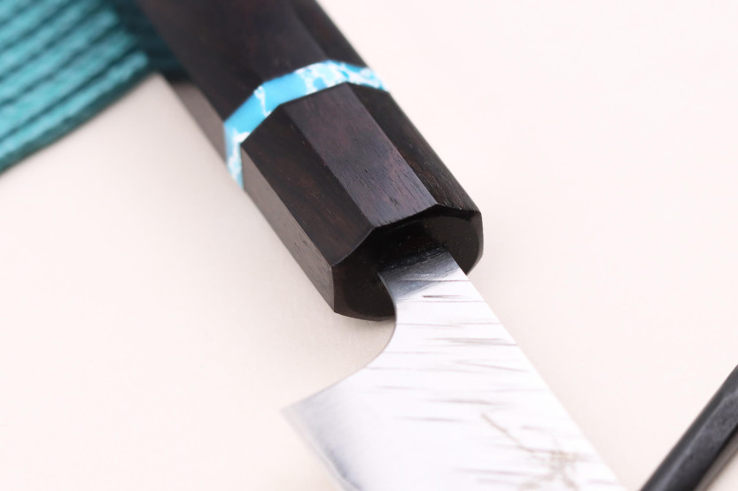 Yu Kurosaki Fujin 15cm SG2 turquesa faca utilitária japonesa feita à mão